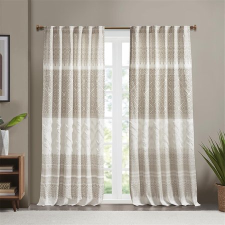 INK PLUS IVY KIDS Ink Plus Ivy Taupe 100 Percent Window Curtain Panel with Lining II40-1183